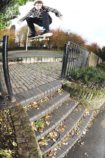 Nick Jensen - Gap to Stair Ollie Blueprint skateboards skateboarding london 