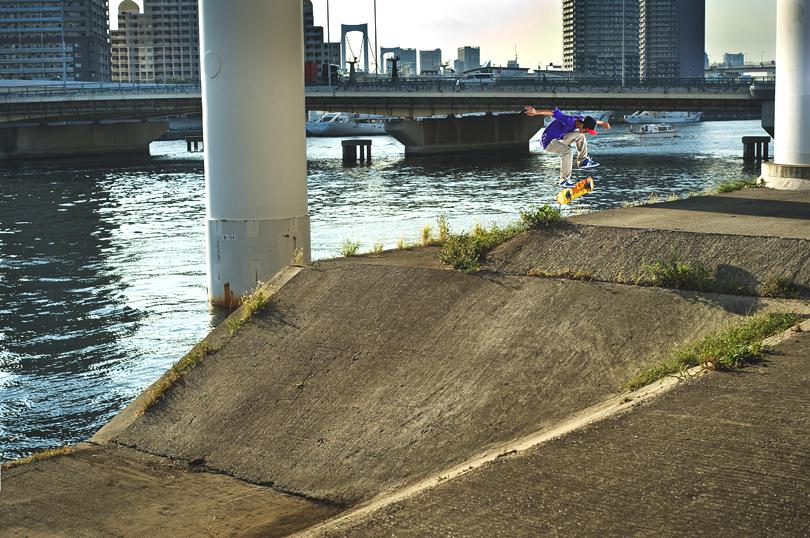 Issey Yumiba, Fakie Flip - Photo by Iseki Issey Yumiba 5 Incher Almost Skateboards skateboarding Daewon Song Japan Deaf Lens DeafLens the Deaf Word TheDeafWord Interview Chase Gabor Berrics Steve Berra